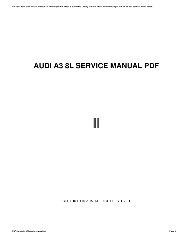 Audi a3 service manual pdf